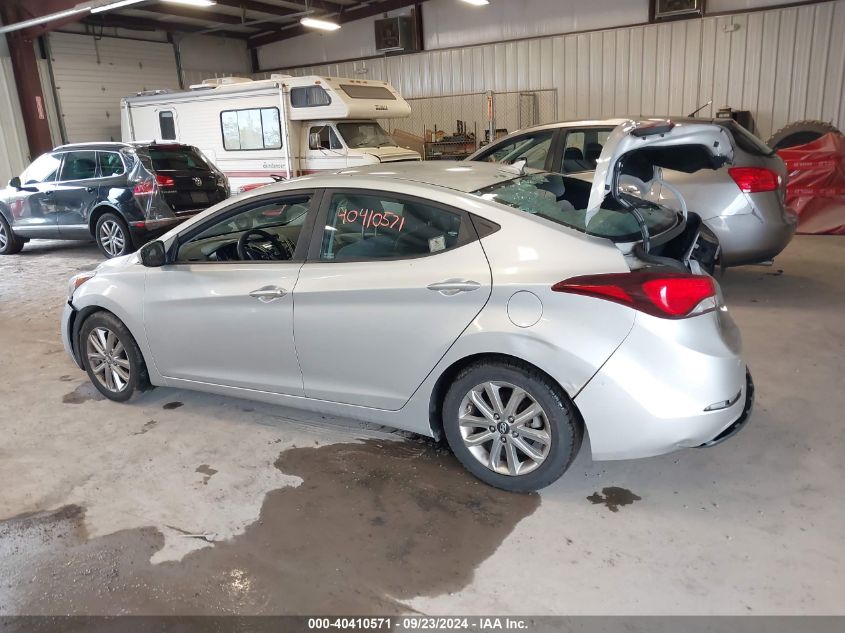 2015 Hyundai Elantra Se VIN: KMHDH4AE9FU236235 Lot: 40410571