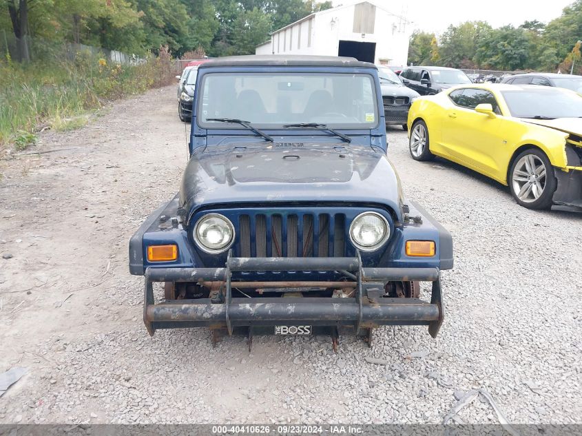 2000 Jeep Wrangler Se VIN: 1J4FA29P6YP789027 Lot: 40410626