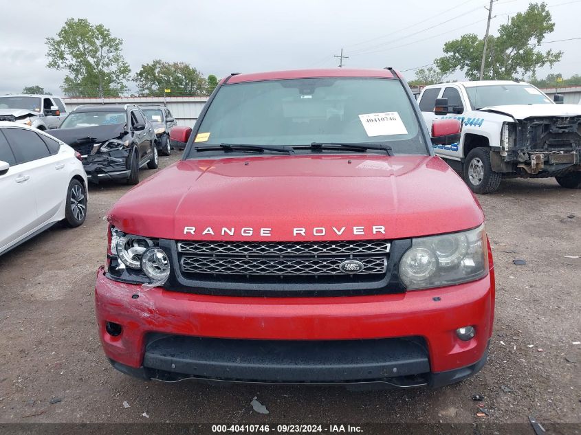 2013 Land Rover Range Rover Sport Hse VIN: SALSK2D42DA799381 Lot: 40410746