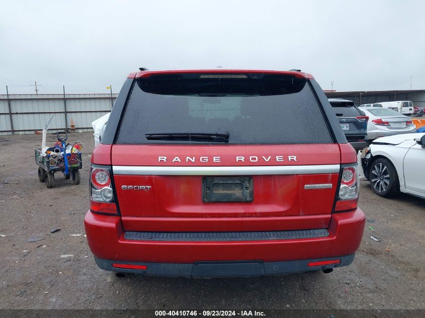 2013 Land Rover Range Rover Sport Hse VIN: SALSK2D42DA799381 Lot: 40410746