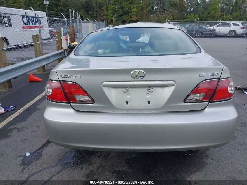 2004 Lexus Es 330 VIN: JTHBA30G545025911 Lot: 40410921