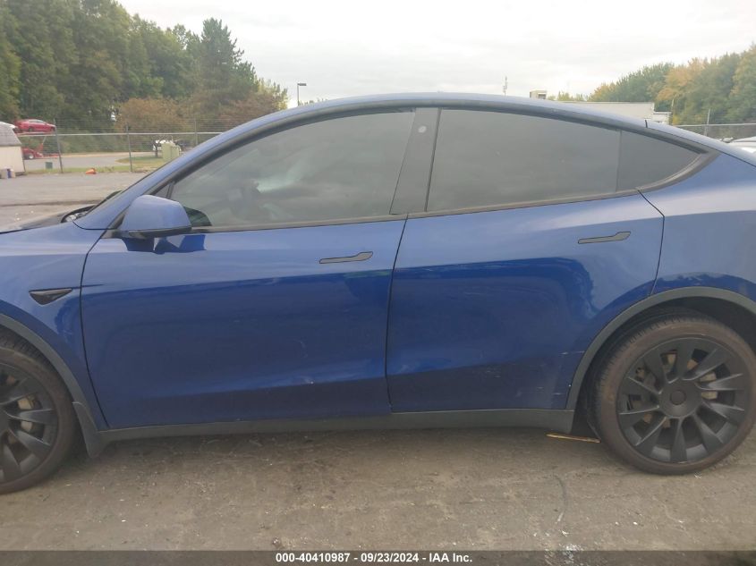 2020 Tesla Model Y Long Range Dual Motor All-Wheel Drive VIN: 5YJYGDEE3LF008786 Lot: 40410987