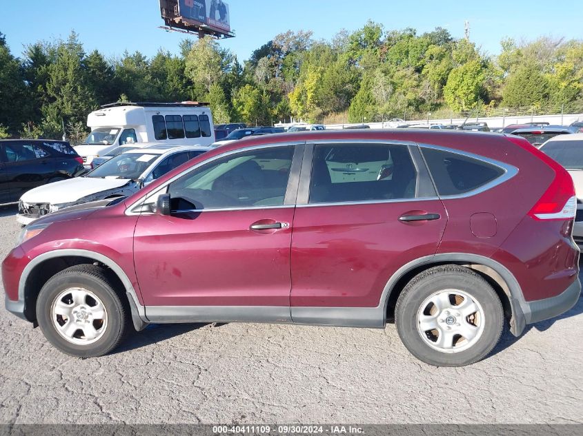 2013 Honda Cr-V Lx VIN: 5J6RM3H35DL034851 Lot: 40411109