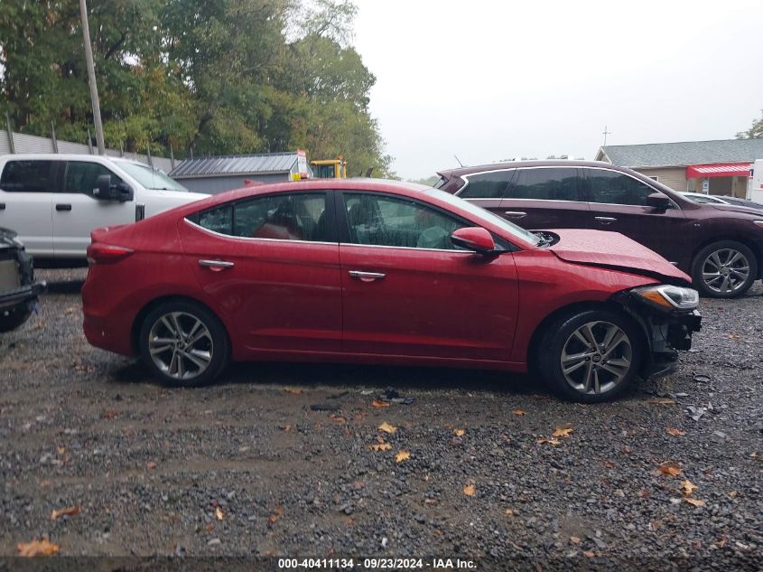 2017 Hyundai Elantra Limited VIN: KMHD84LF2HU225327 Lot: 40411134