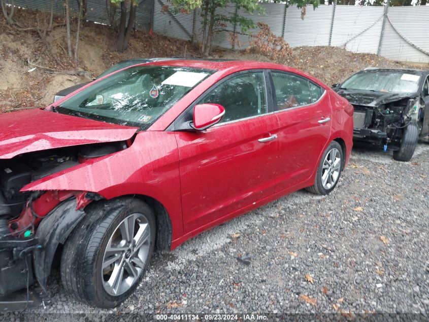 2017 Hyundai Elantra Limited VIN: KMHD84LF2HU225327 Lot: 40411134