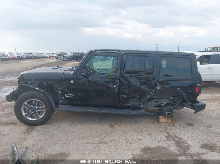 2021 Jeep Wrangler Unlimited Sahara VIN: 1C4HJXEN9MW525316 Lot: 40411151