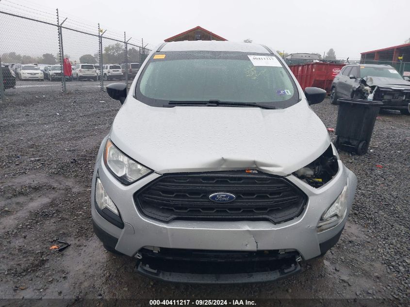 2019 Ford Ecosport S VIN: MAJ6S3FLXKC293078 Lot: 40411217