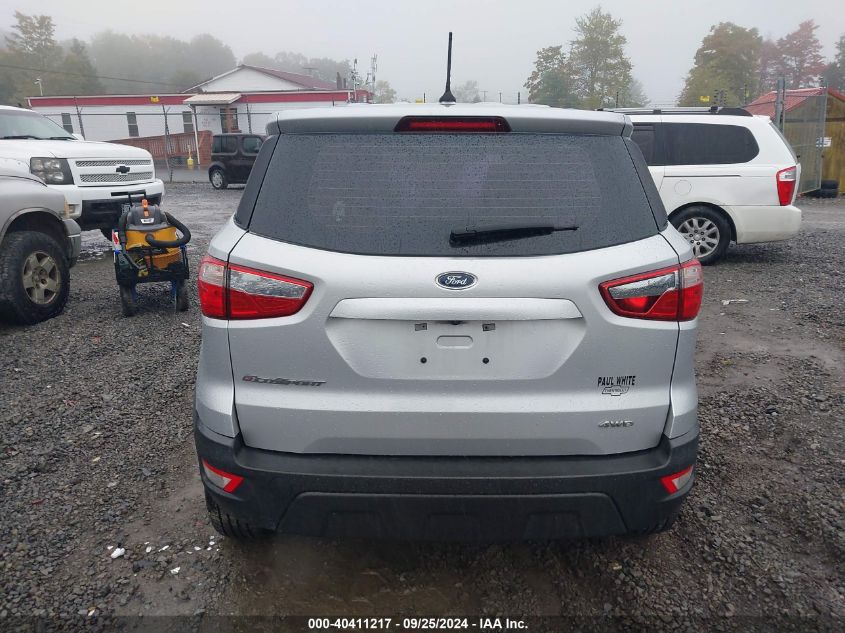 MAJ6S3FLXKC293078 2019 Ford Ecosport S