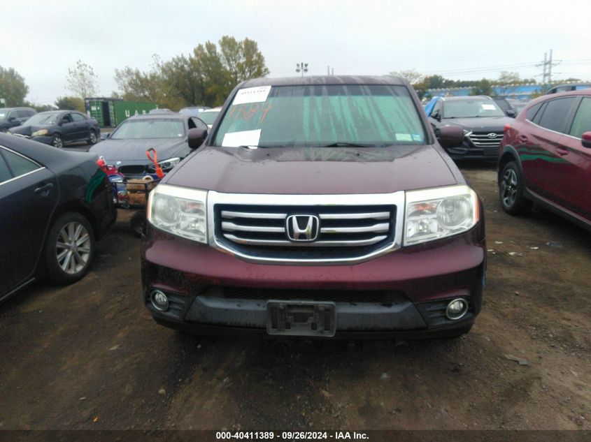 2012 Honda Pilot Exl VIN: 5FNYF4H55CB064789 Lot: 40411389