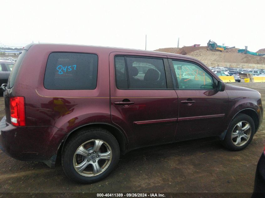 2012 Honda Pilot Exl VIN: 5FNYF4H55CB064789 Lot: 40411389