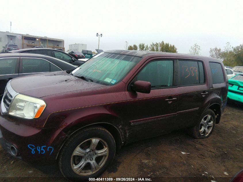 2012 Honda Pilot Exl VIN: 5FNYF4H55CB064789 Lot: 40411389