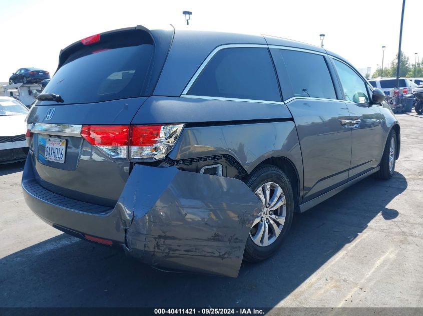 2017 Honda Odyssey Ex-L VIN: 5FNRL5H64HB014212 Lot: 40411421