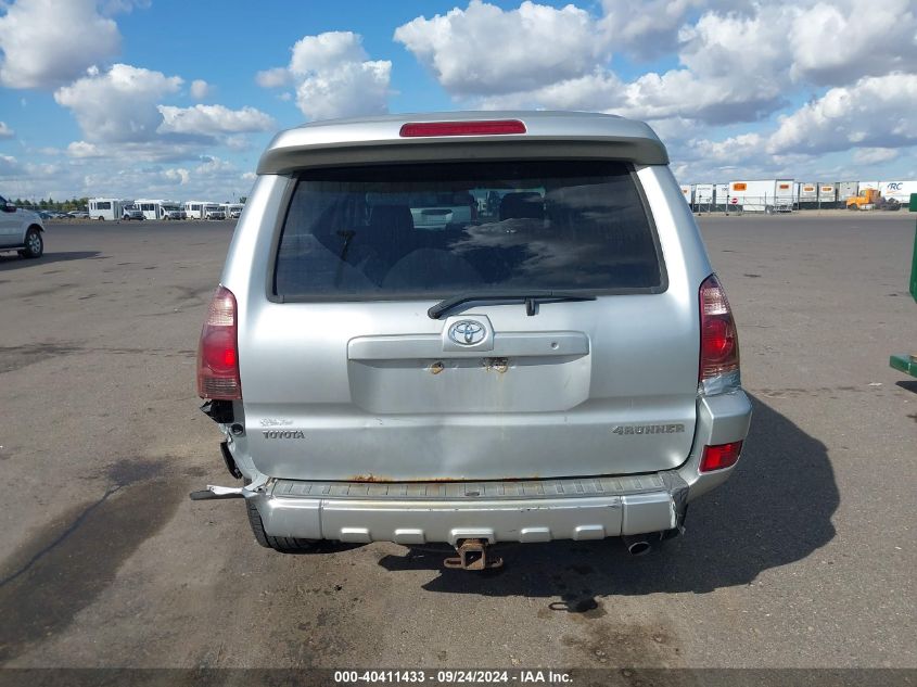 2005 Toyota 4Runner Sr5 Sport V6 VIN: JTEBU14R650078216 Lot: 40411433