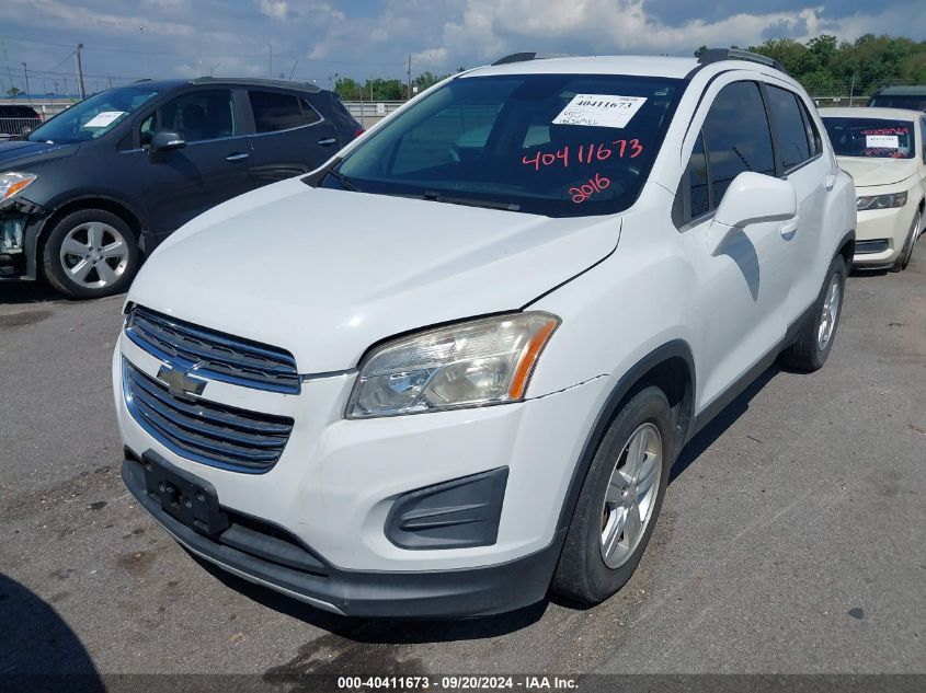 2016 Chevrolet Trax Lt VIN: KL7CJLSB6GB757250 Lot: 40411673