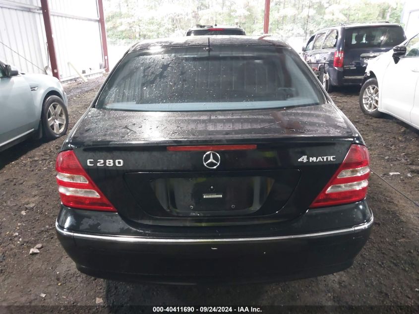 WDBRF92H96F764446 2006 Mercedes-Benz C 280 4Matic