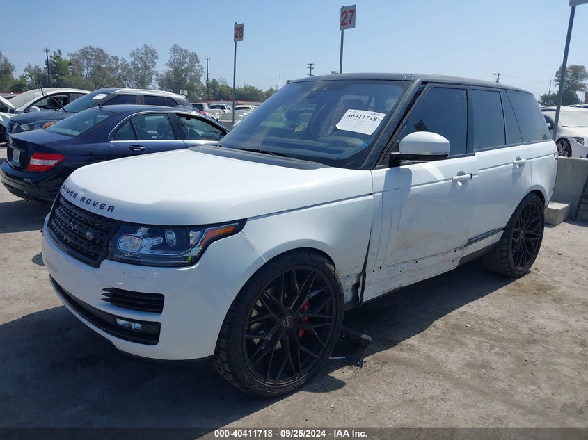 VIN SALGS2FE4HA363794 2017 LAND ROVER RANGE ROVER 5.0L V8 SUPERCHARGED