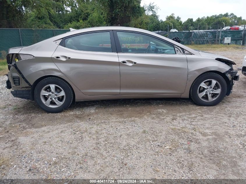 2014 Hyundai Elantra Se VIN: 5NPDH4AEXEH520051 Lot: 40411724