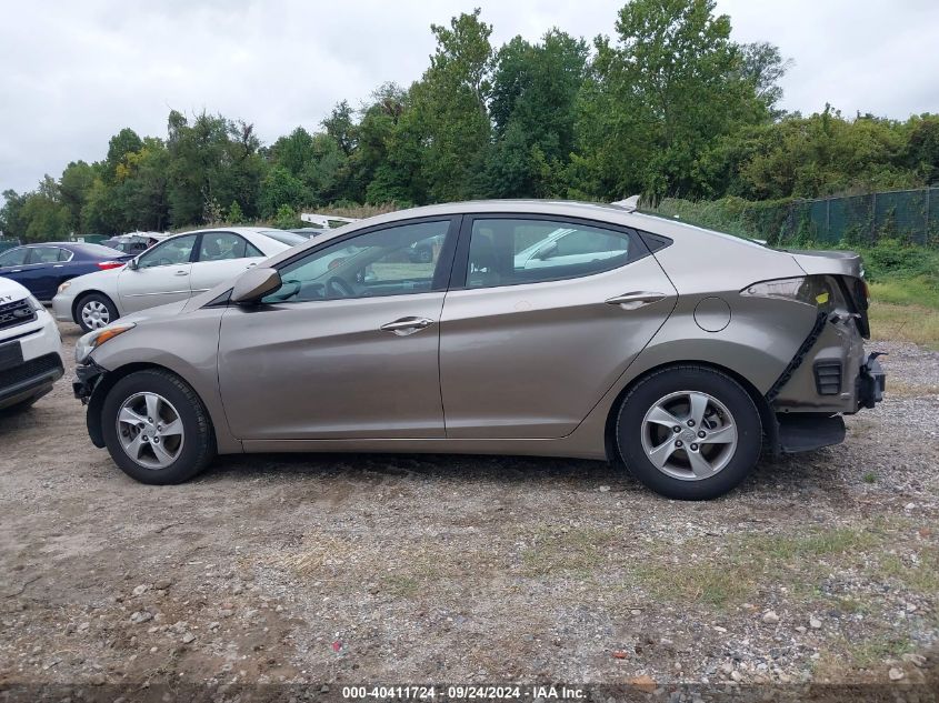 2014 Hyundai Elantra Se VIN: 5NPDH4AEXEH520051 Lot: 40411724