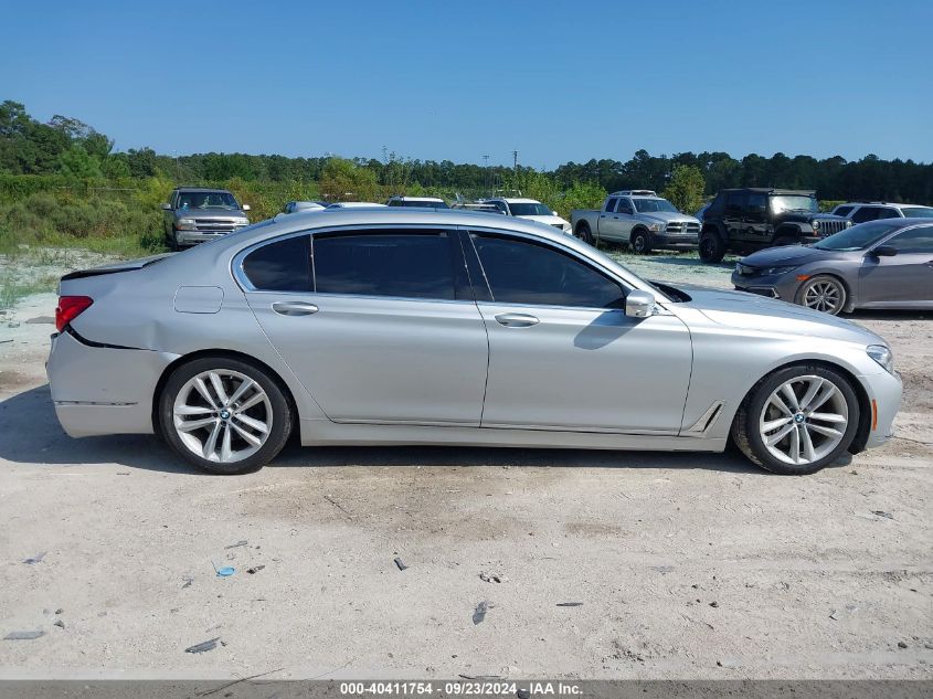 2016 BMW 750I xDrive VIN: WBA7F2C58GG416067 Lot: 40411754