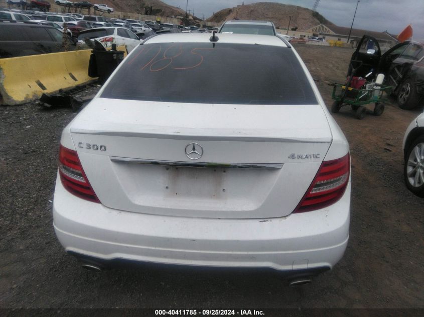 2014 Mercedes-Benz C 300 Luxury 4Matic/Sport 4Matic VIN: WDDGF8AB8ER323829 Lot: 40411785