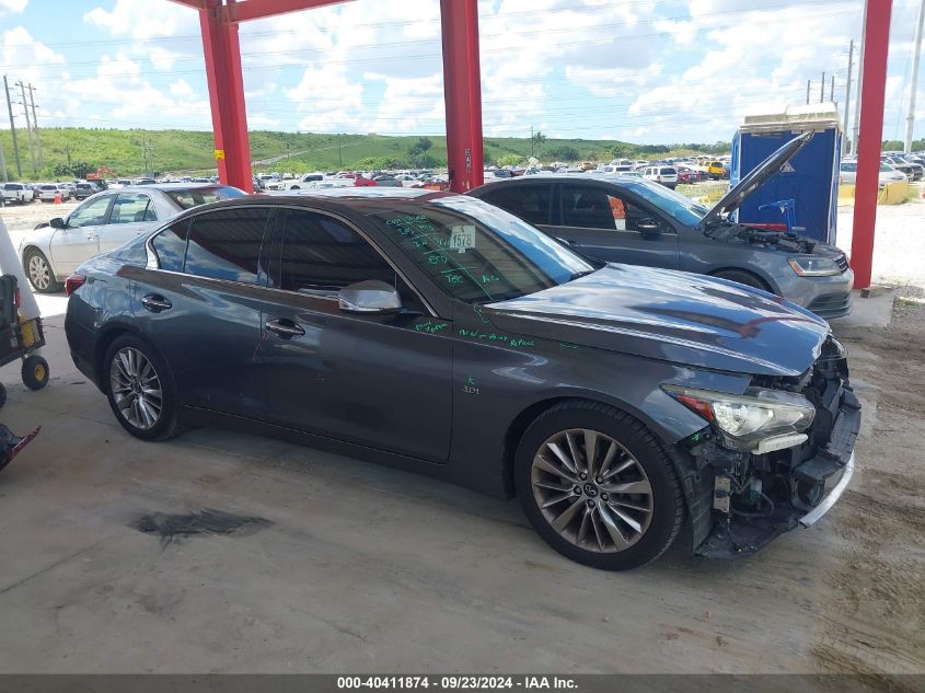 2018 Infiniti Q50 3.0T Luxe VIN: JN1EV7AP7JM356230 Lot: 40411874