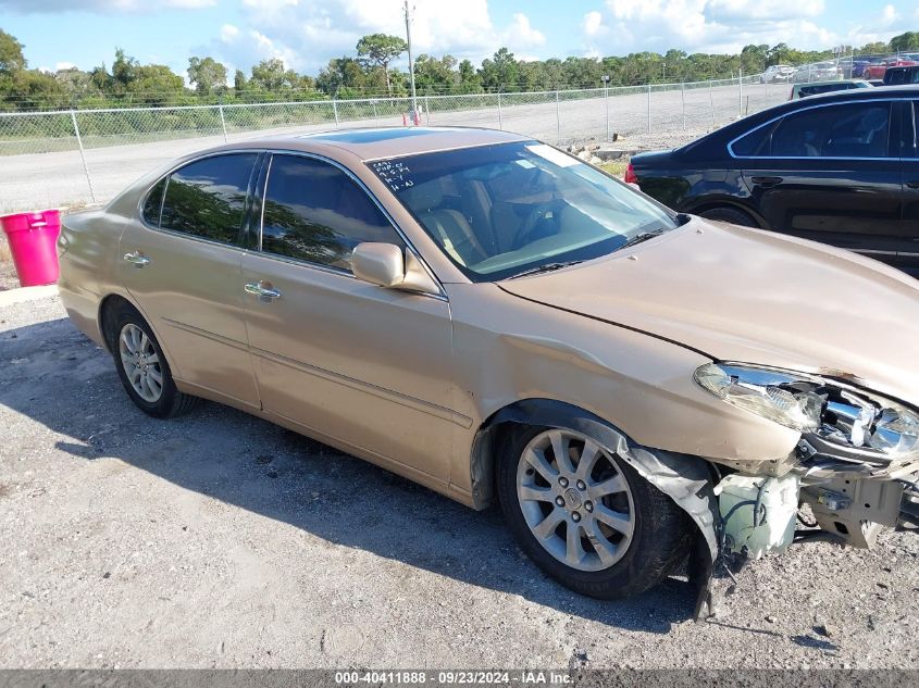 2003 Lexus Es 300 VIN: JTHBF30G330102689 Lot: 40411888