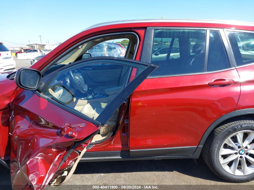 2014 BMW X3 xDrive28I VIN: 5UXWX9C50E0D35043 Lot: 40411900