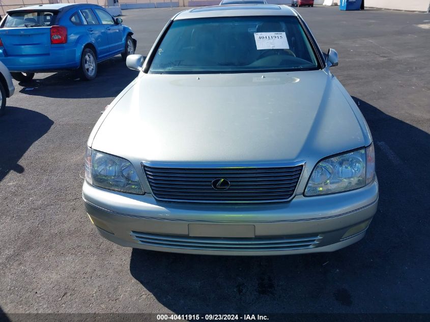 2000 Lexus Ls 400 VIN: JT8BH28F4Y0179854 Lot: 40411915