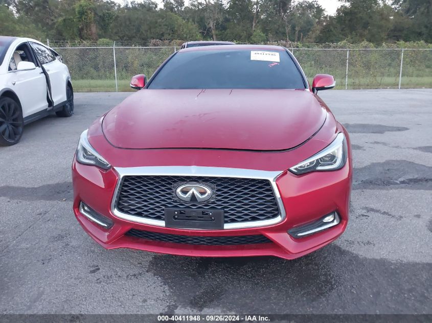 2018 Infiniti Q60 3.0T Red Sport 400 VIN: JN1FV7EL4JM630513 Lot: 40411948