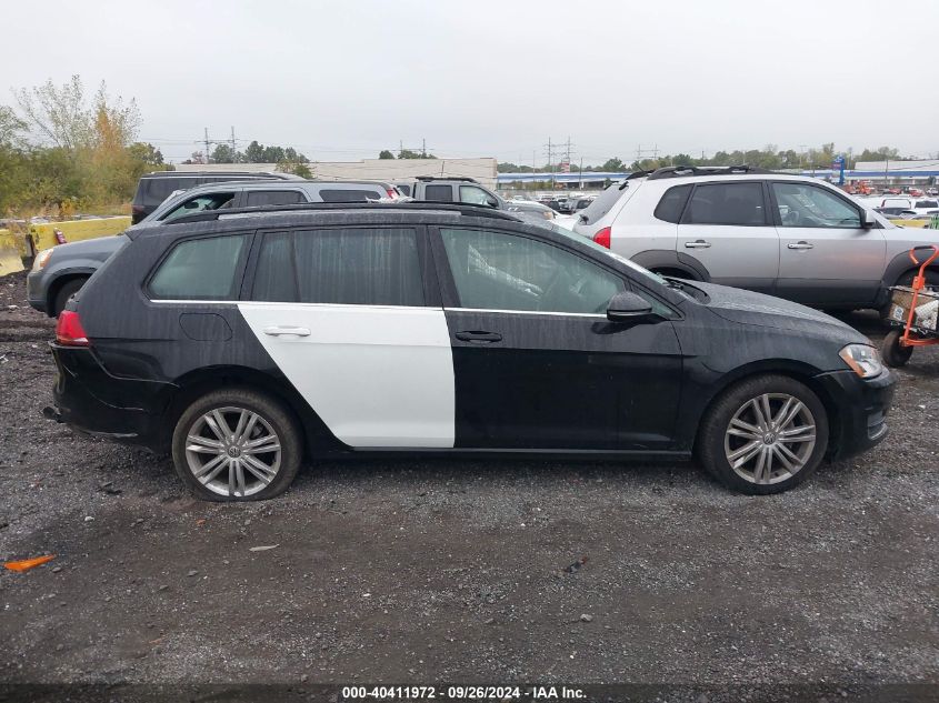 2015 Volkswagen Golf Sportwagen Tdi S/Tdi Se/Tdi Sel VIN: 3VWCA7AU3FM502797 Lot: 40411972