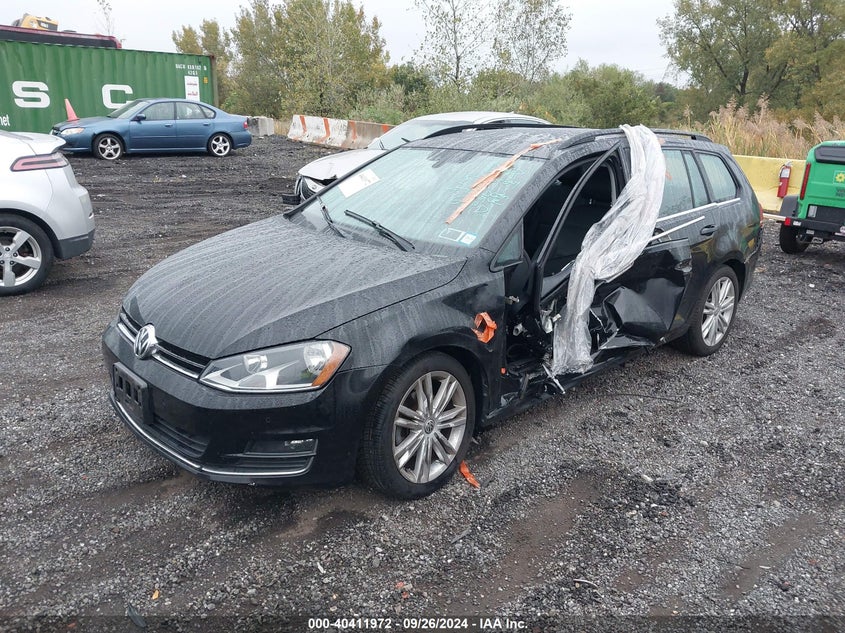 2015 VOLKSWAGEN GOLF SPORTWAGEN TDI SE 4-DOOR - 3VWCA7AU3FM502797