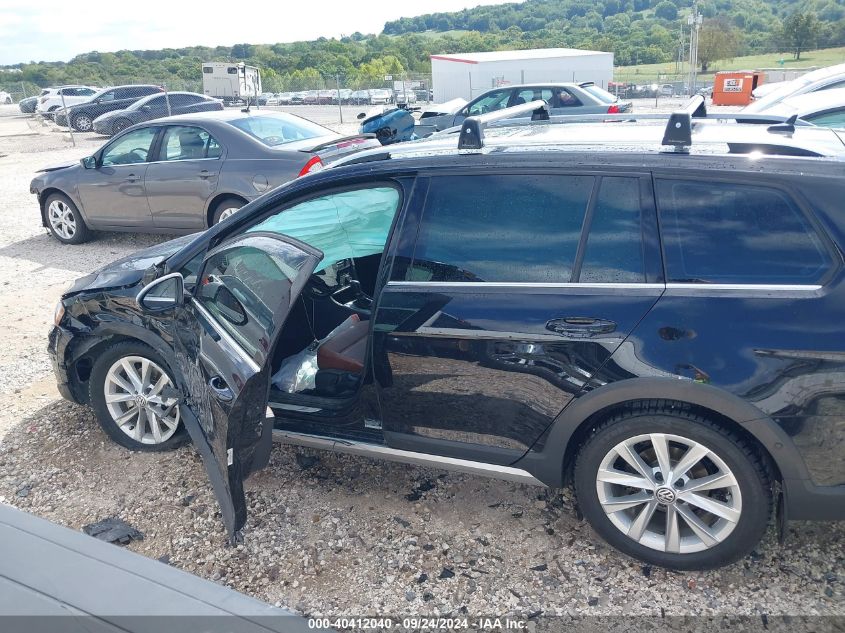 2017 Volkswagen Golf Alltrack Tsi S/Tsi Se/Tsi Sel VIN: 3VWH17AU4HM538037 Lot: 40412040