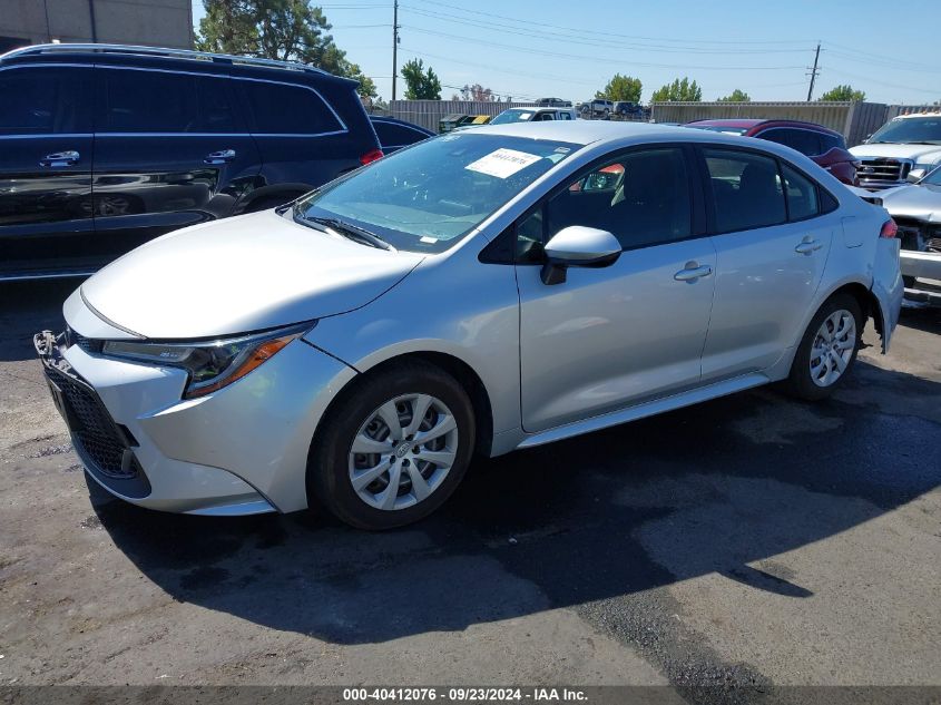 2020 Toyota Corolla Le VIN: JTDEPRAE1LJ029506 Lot: 40412076