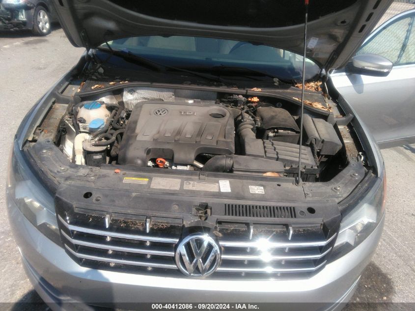 1VWCN7A35DC052175 2013 Volkswagen Passat 2.0L Tdi Sel Premium