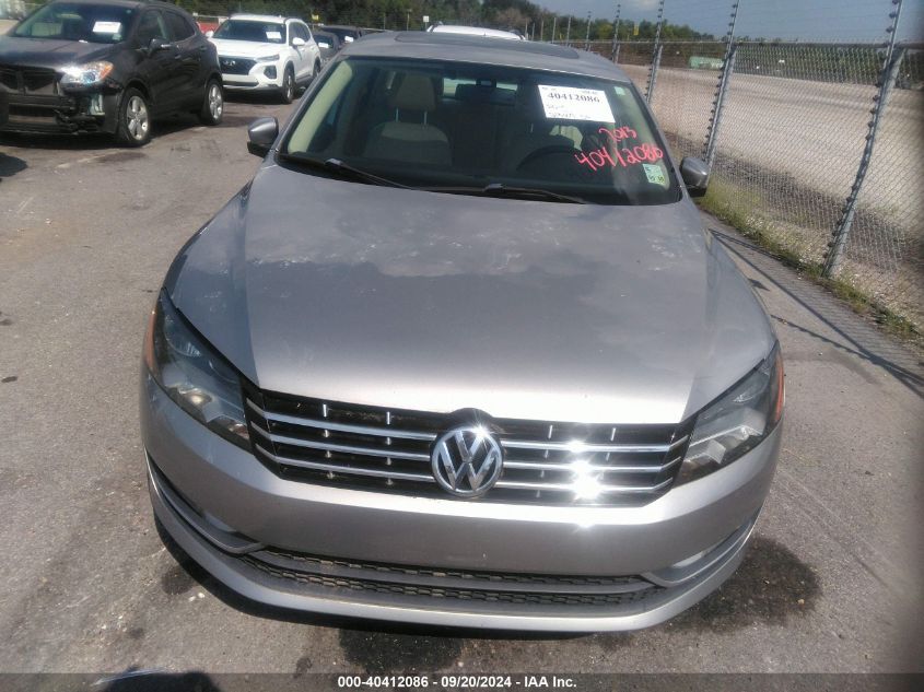 1VWCN7A35DC052175 2013 Volkswagen Passat 2.0L Tdi Sel Premium