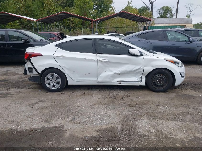 2016 Hyundai Elantra Se/Sport/Limited VIN: 5NPDH4AE5GH784961 Lot: 40412124