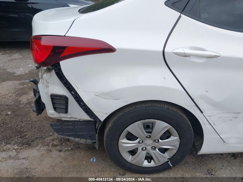 2016 Hyundai Elantra Se VIN: 5NPDH4AE5GH784961 Lot: 40412124