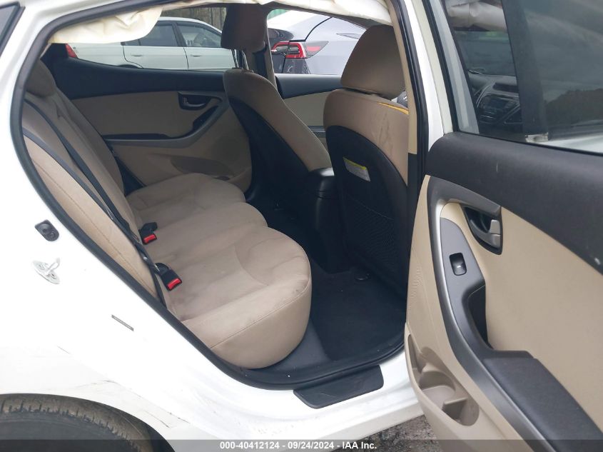 2016 Hyundai Elantra Se VIN: 5NPDH4AE5GH784961 Lot: 40412124