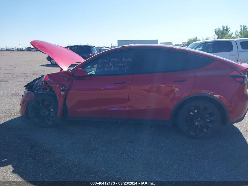 2021 Tesla Model Y Long Range Dual Motor All-Wheel Drive VIN: 5YJYGDEE2MF285429 Lot: 40412173