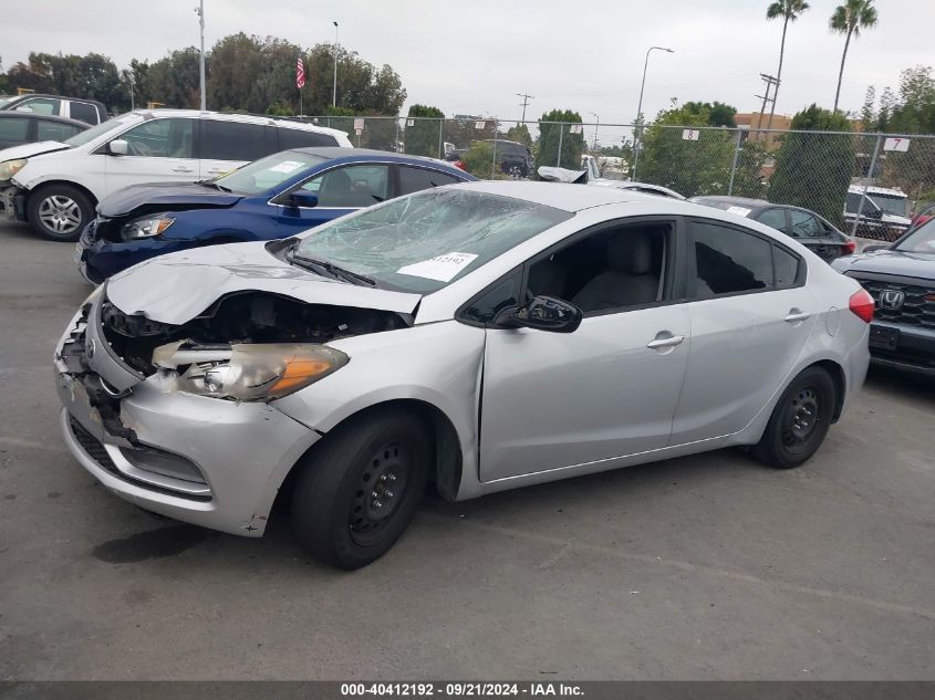 2015 Kia Forte Lx VIN: KNAFK4A65F5399415 Lot: 40412192