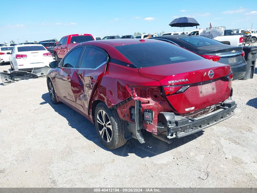 2020 Nissan Sentra Sv VIN: 3N1AB8CV8LY288173 Lot: 40412194