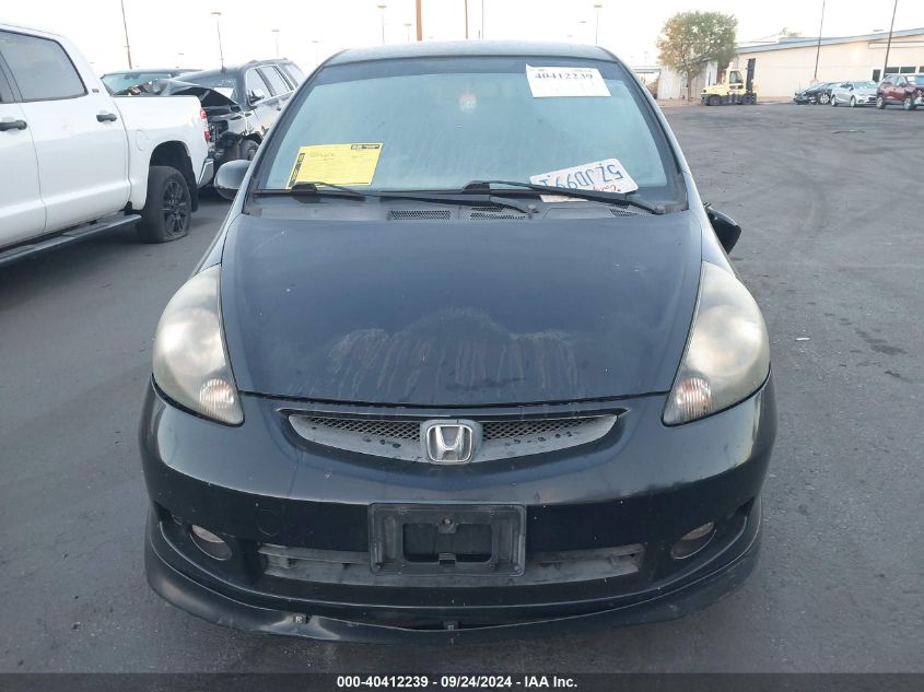 JHMGD38677S051232 2007 Honda Fit S