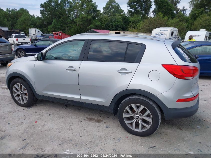 2014 Kia Sportage Lx VIN: KNDPB3AC8E7578896 Lot: 40412262