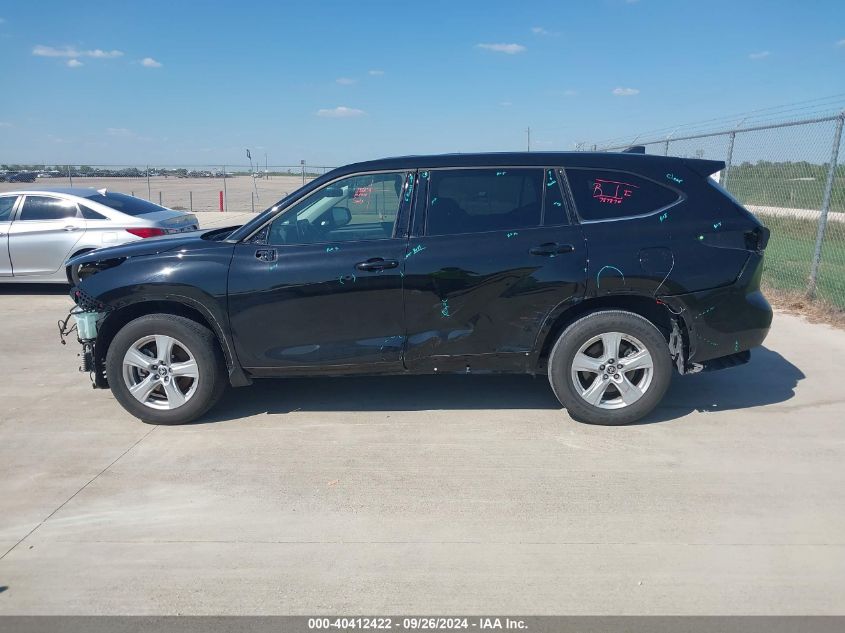 2022 Toyota Highlander L VIN: 5TDCZRAH0NS096504 Lot: 40412422