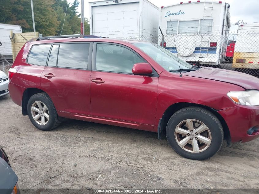 2009 Toyota Highlander VIN: JTEES41A592128052 Lot: 40412446