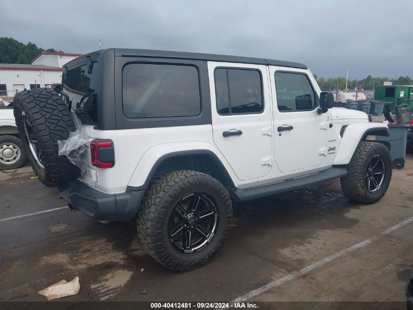 2019 Jeep Wrangler Unlimited Sahara 4X4 VIN: 1C4HJXEG1KW571768 Lot: 40412481