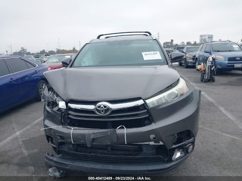 2016 TOYOTA HIGHLANDER LIMITED/LTD PLATINUM - 5TDDKRFH6GS347949