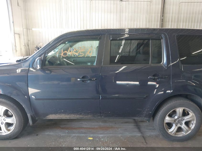 2012 Honda Pilot Ex VIN: 5FNYF4H43CB072025 Lot: 40412514