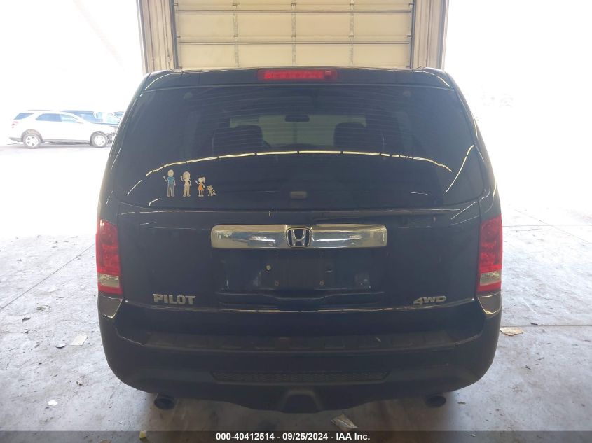 2012 Honda Pilot Ex VIN: 5FNYF4H43CB072025 Lot: 40412514