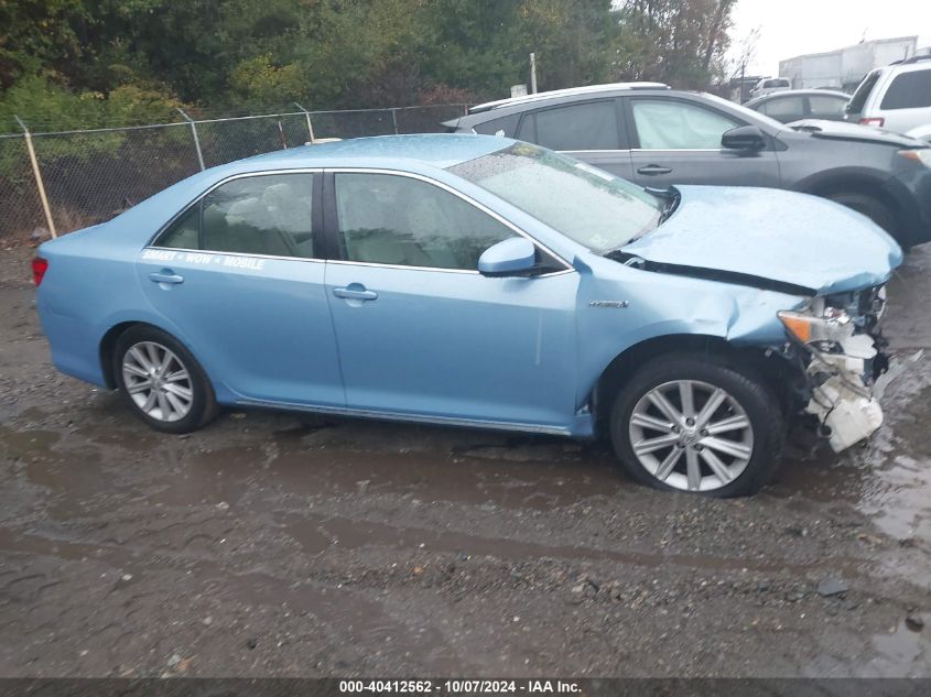 2013 Toyota Camry Hybrid Xle VIN: 4T1BD1FK6DU074870 Lot: 40412562